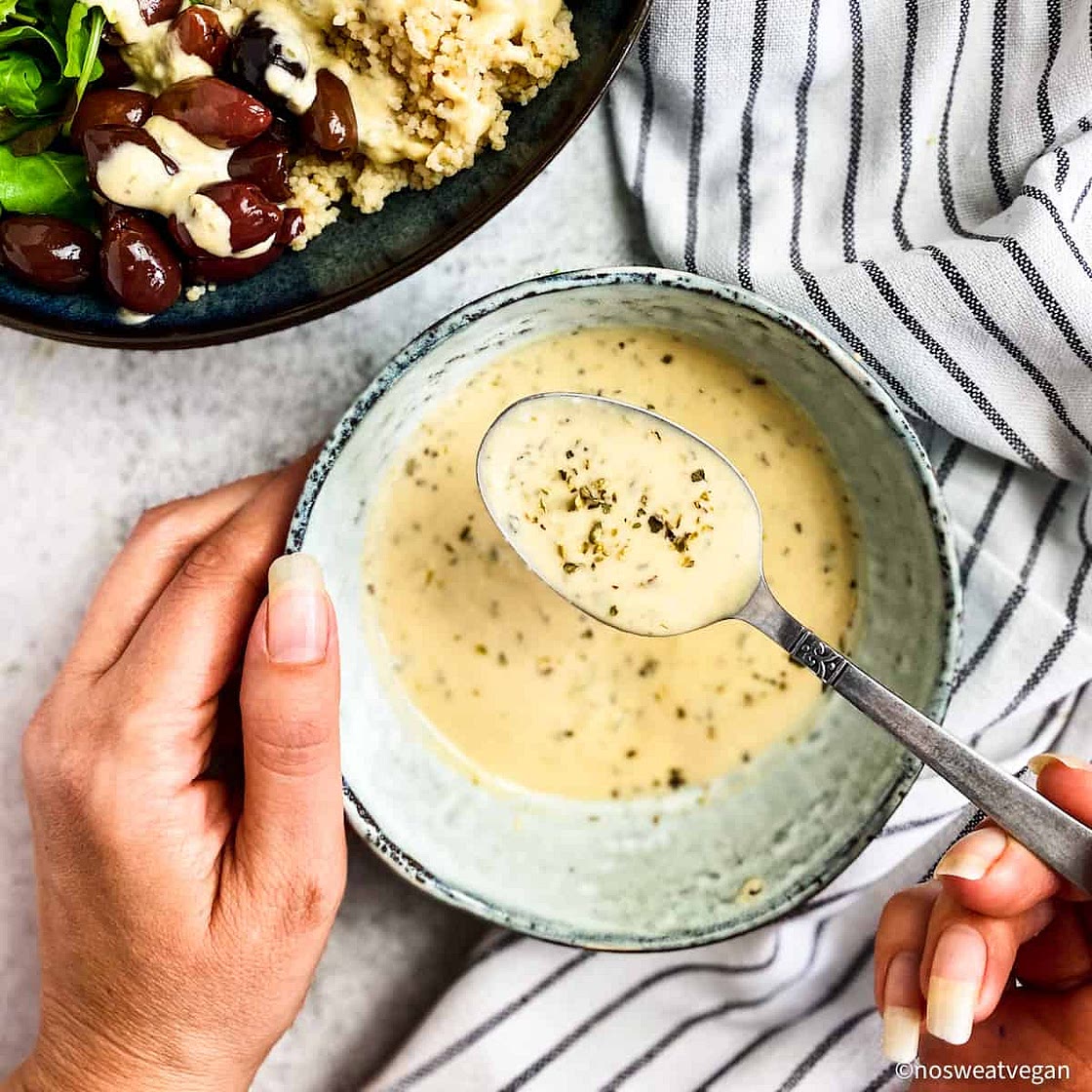 Hummus Dressing / Oil-Free Greek Dressing
