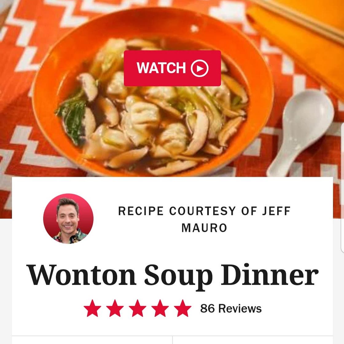 WonTon Soup Dinner