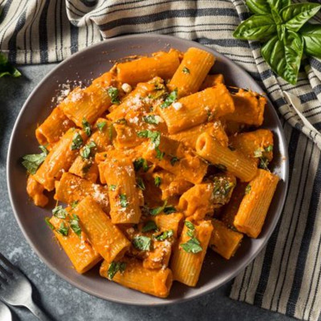 Spicy vodka pasta