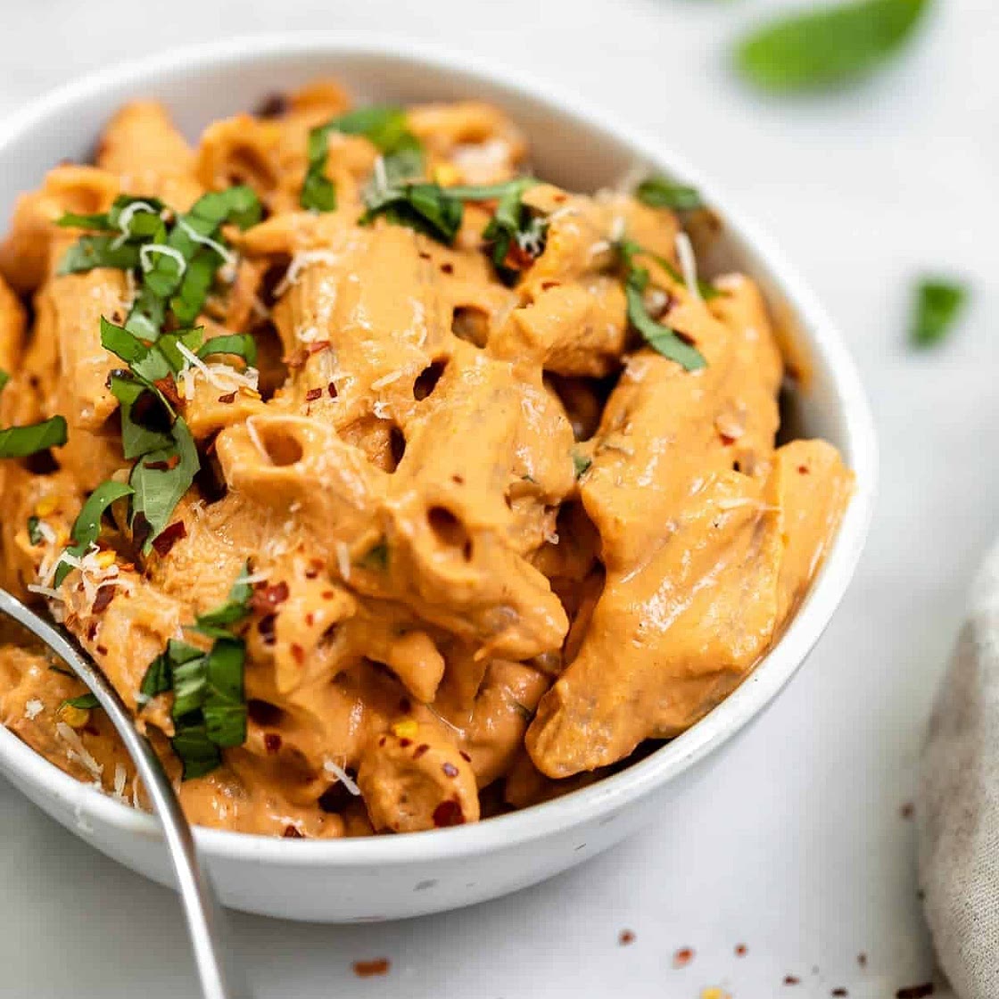 Sun-dried Tomato Tahini Pasta