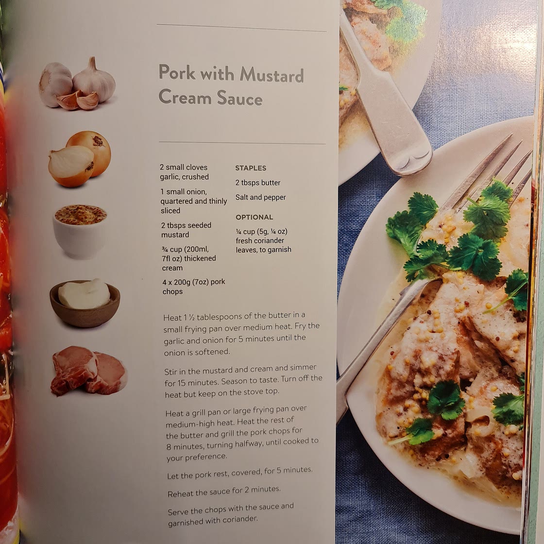 Pork Chop in Creamy Mustard Sauce