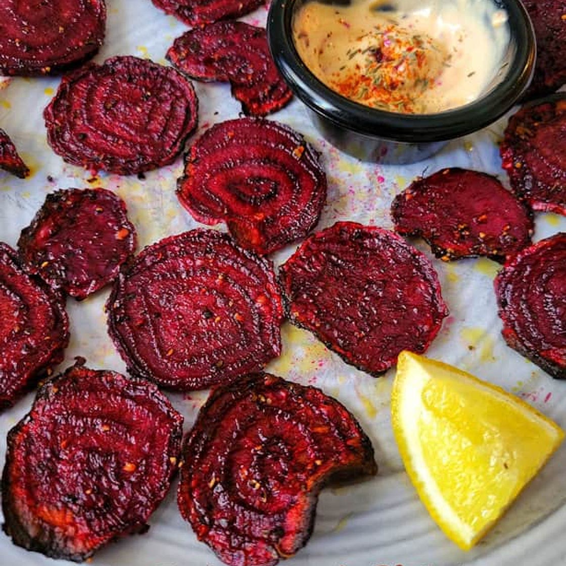Homemade Crispy Air Fryer Beet Chips