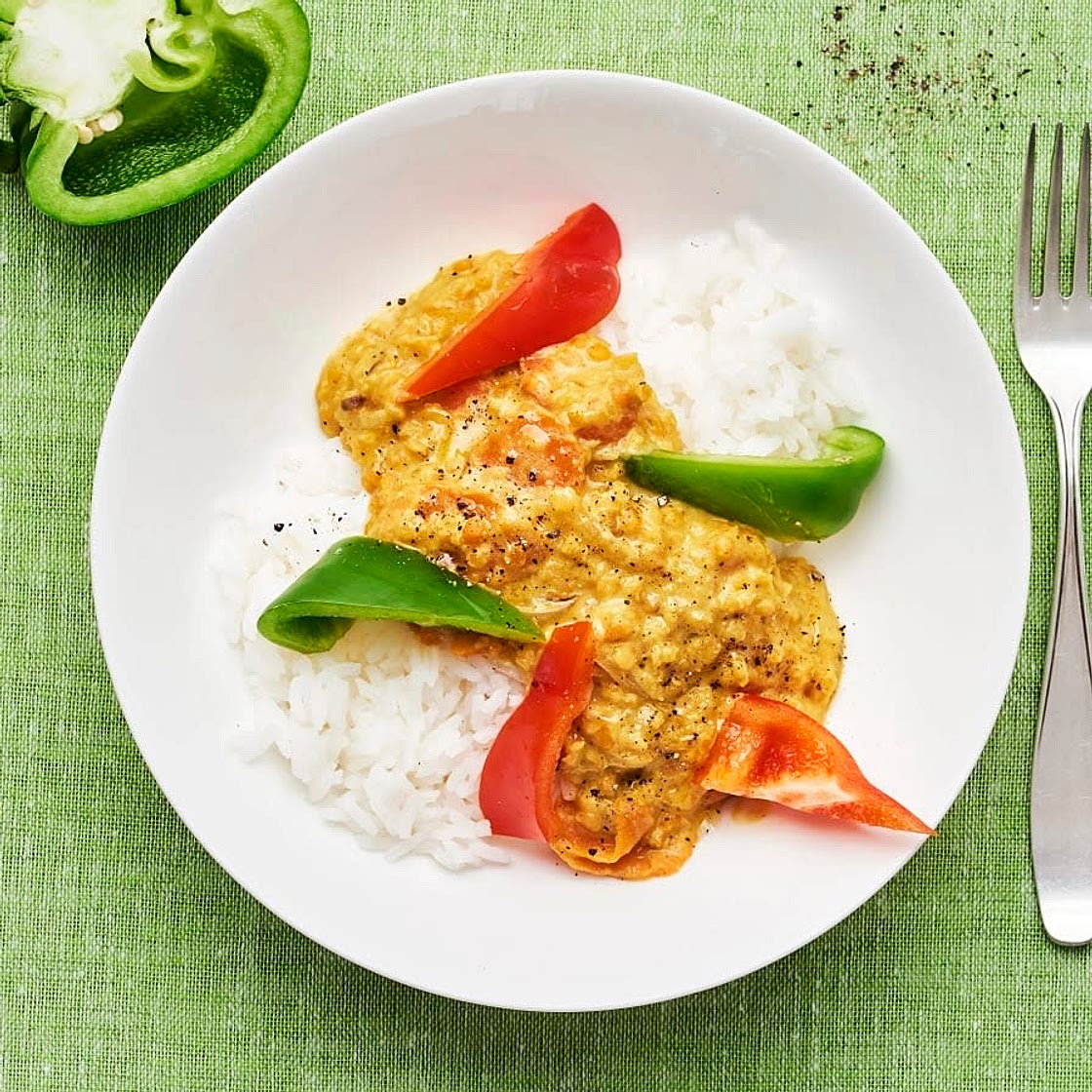 Linscurry i kokosmjölk 