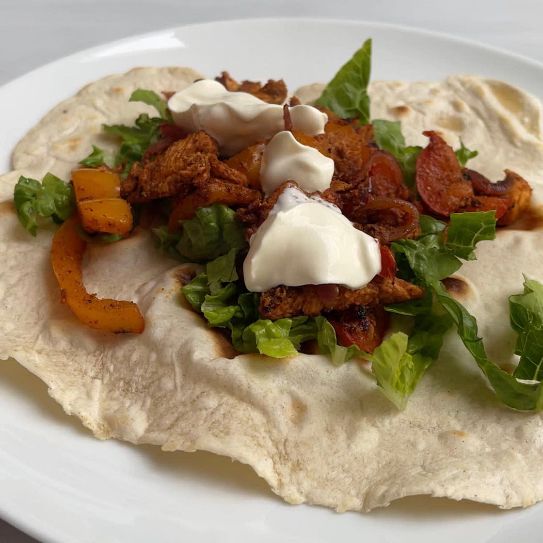 Chicken fajitas
