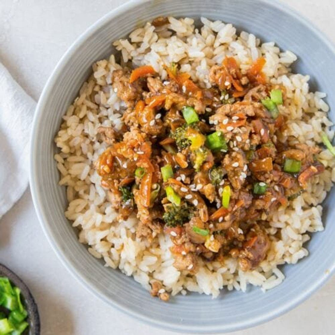 Teriyaki Turkey Rice Bowl