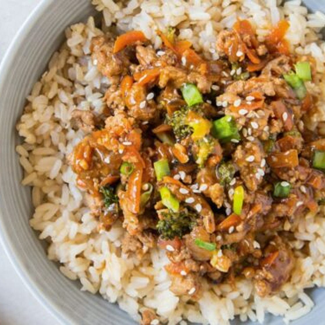 Teriyaki Turkey Rice Bowl