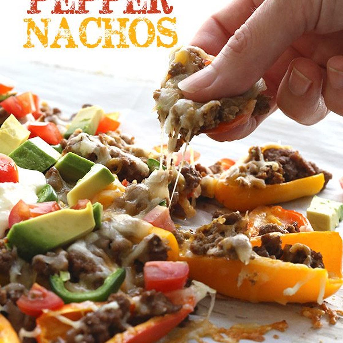 Keto Mini Pepper Nachos