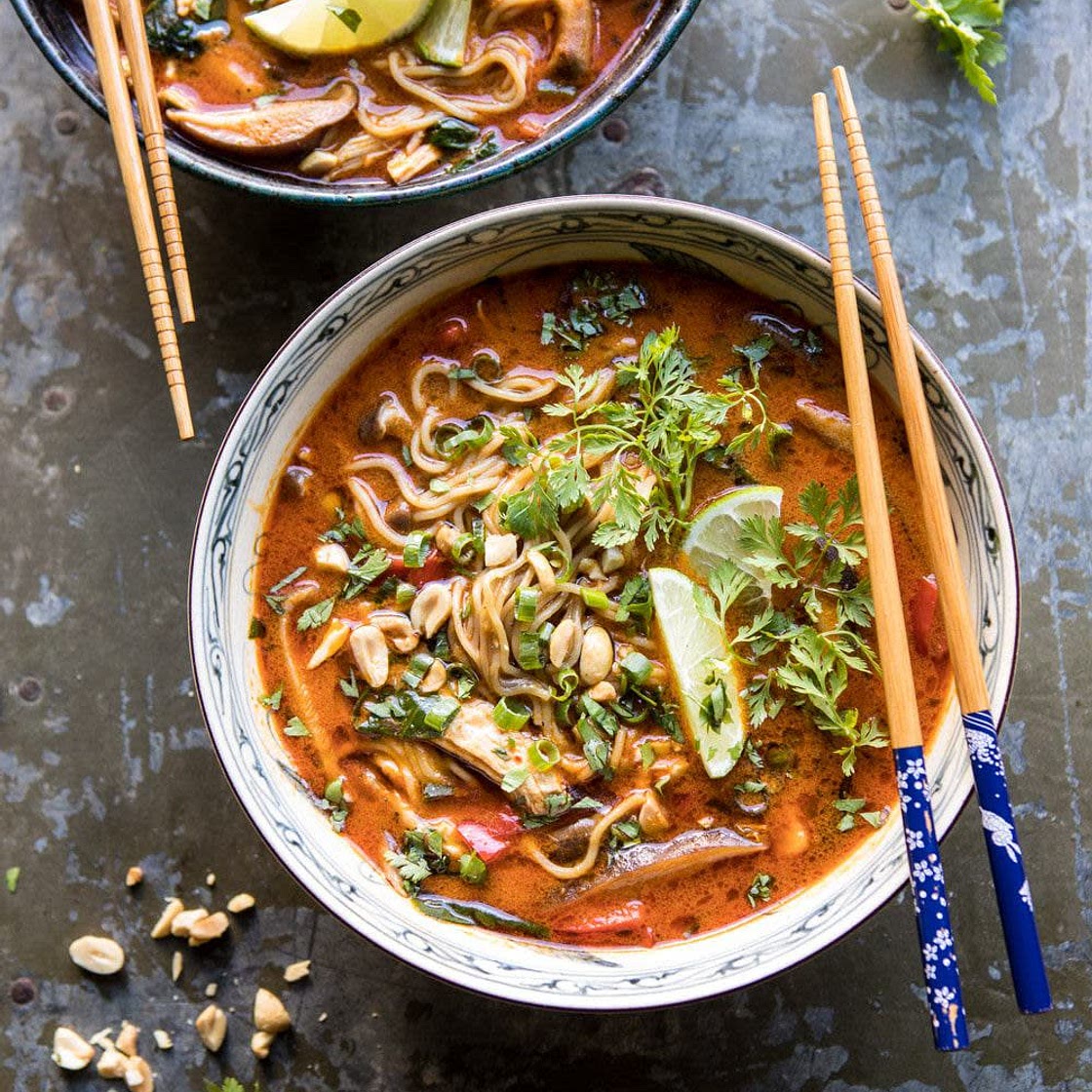 Thai Peanut Chicken Ramen