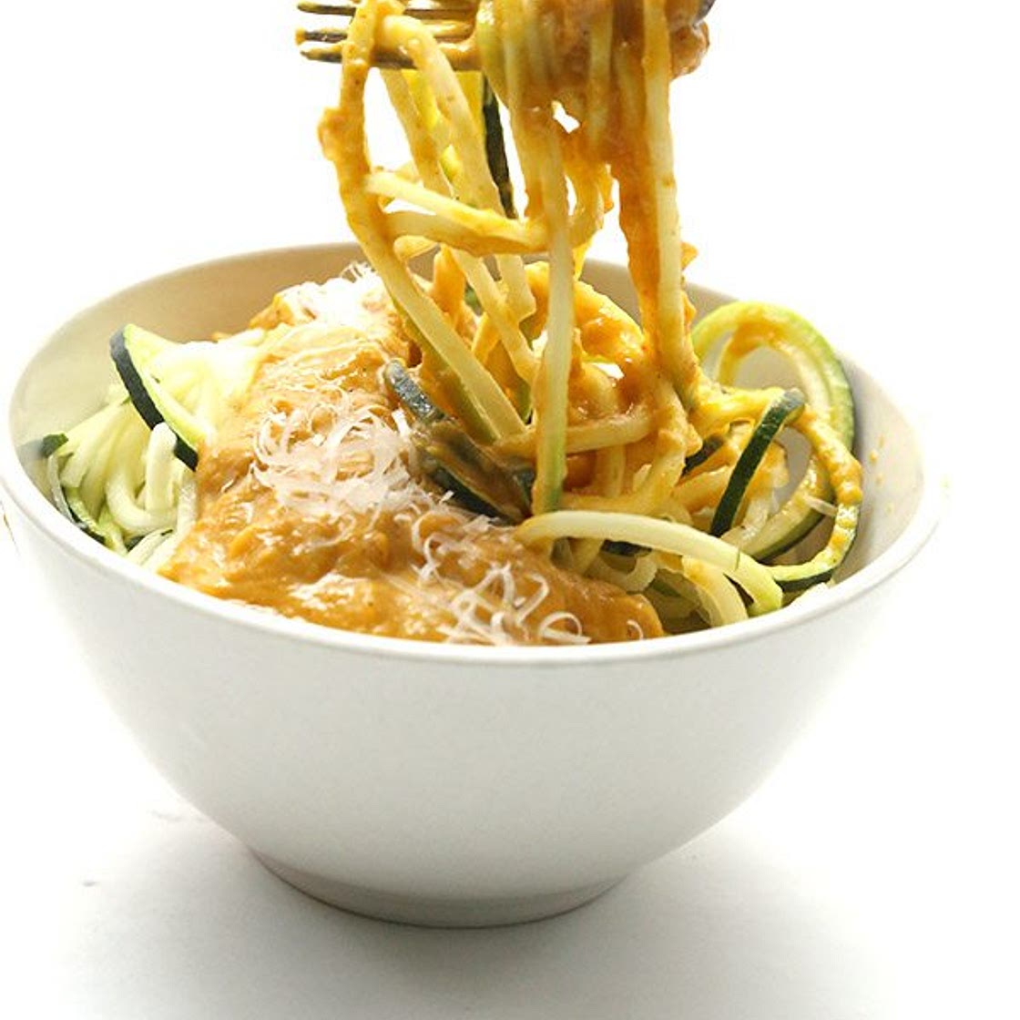 Creamy Pumpkin Zucchini Noodles