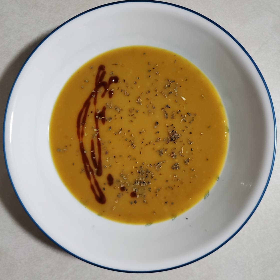 Butternut squash red lentil soup