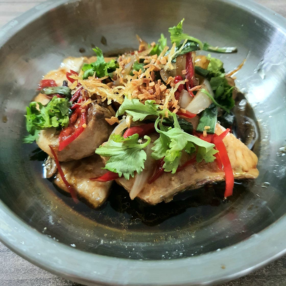 Baked Snapper in soya sauce