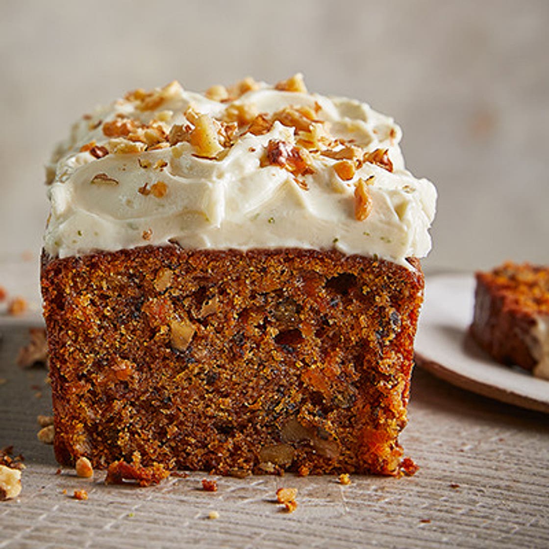 Spiced sweet potato & walnut cake