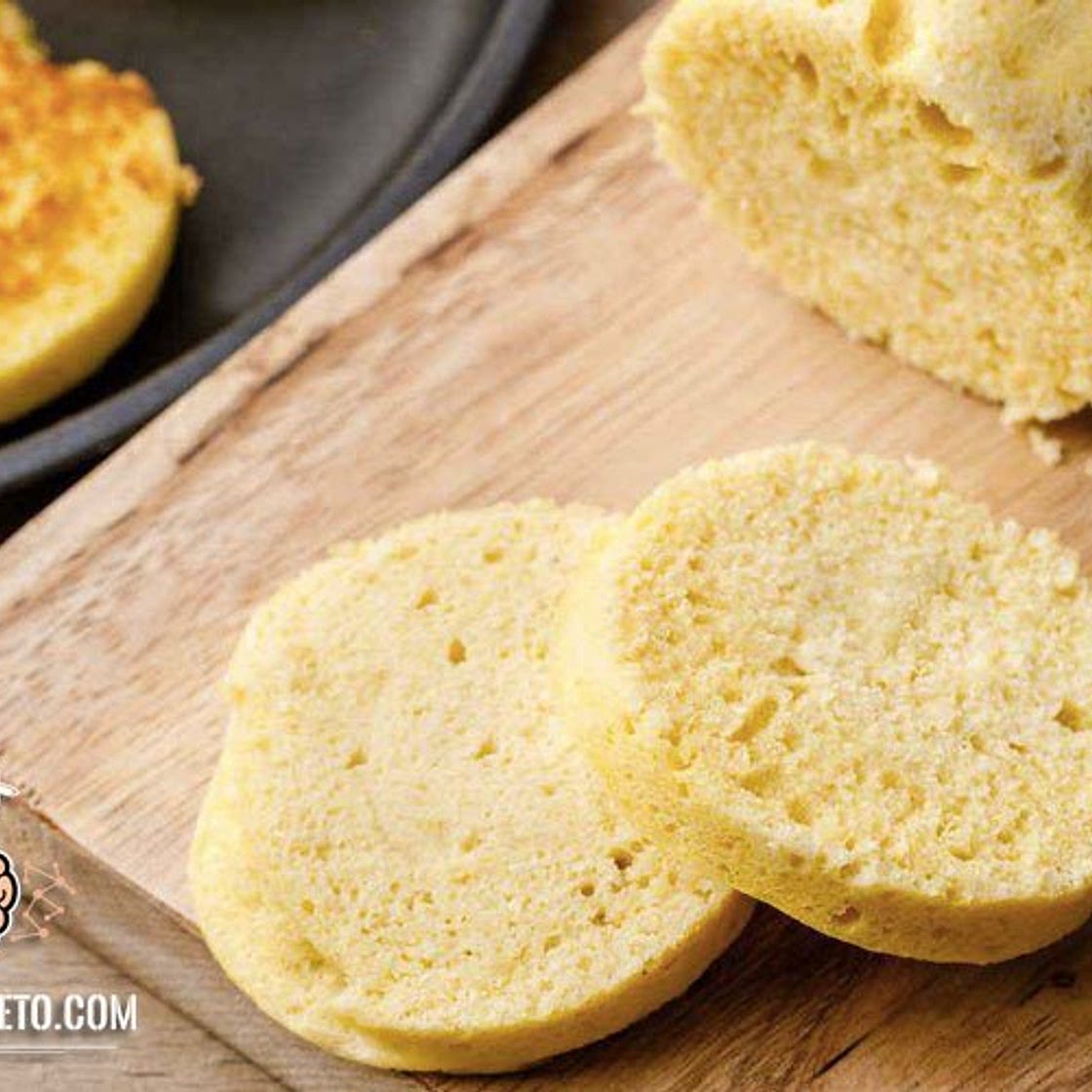 Bolo e pão de caneca Keto com farinha de coco