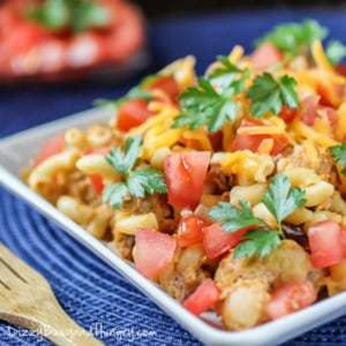 Crockpot Cheeseburger Casserole