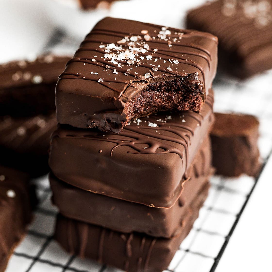5-Ingredient No-Bake Chocolate Covered Brownies - Nadia's Healthy Kitchen