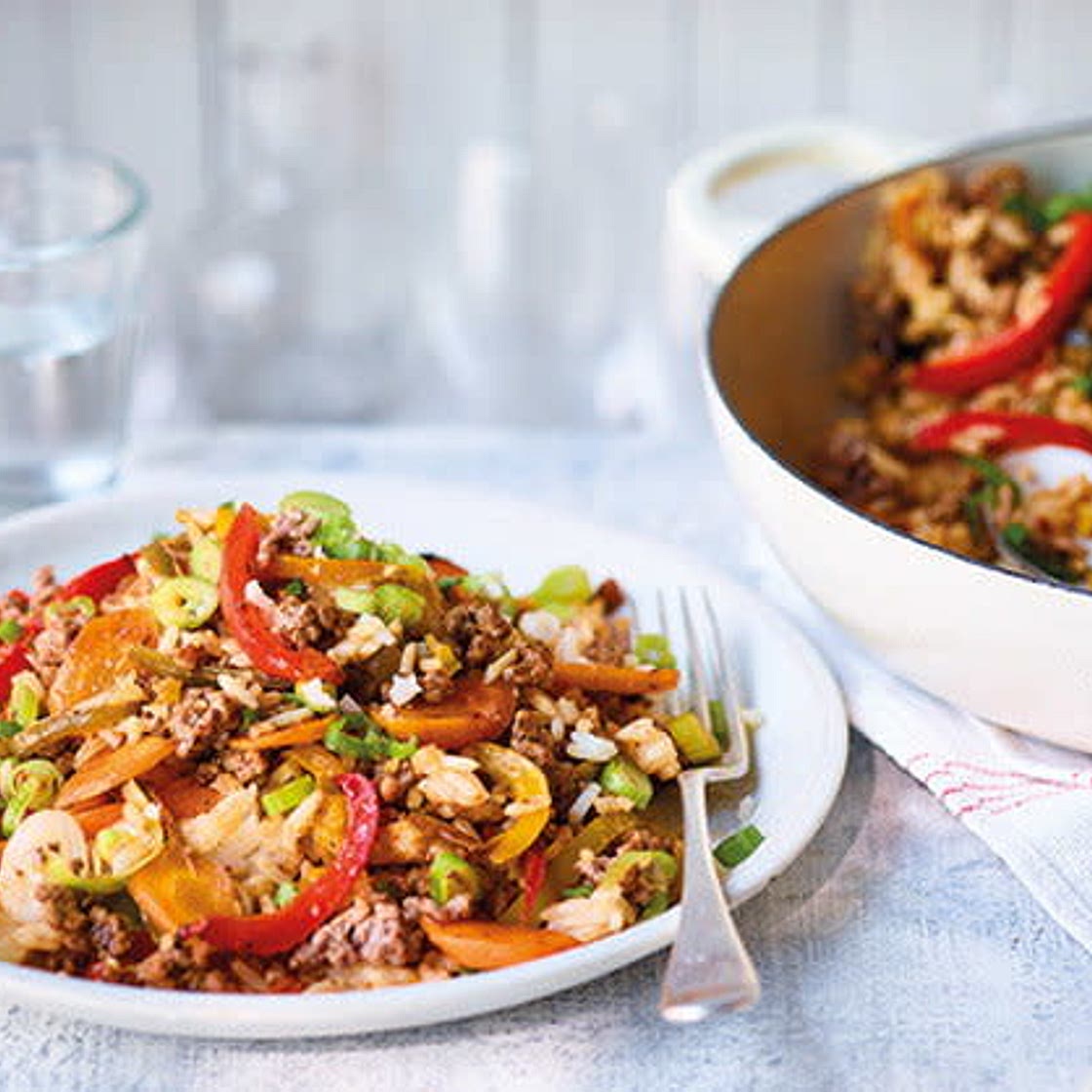 Cajun turkey and veg rice bowl