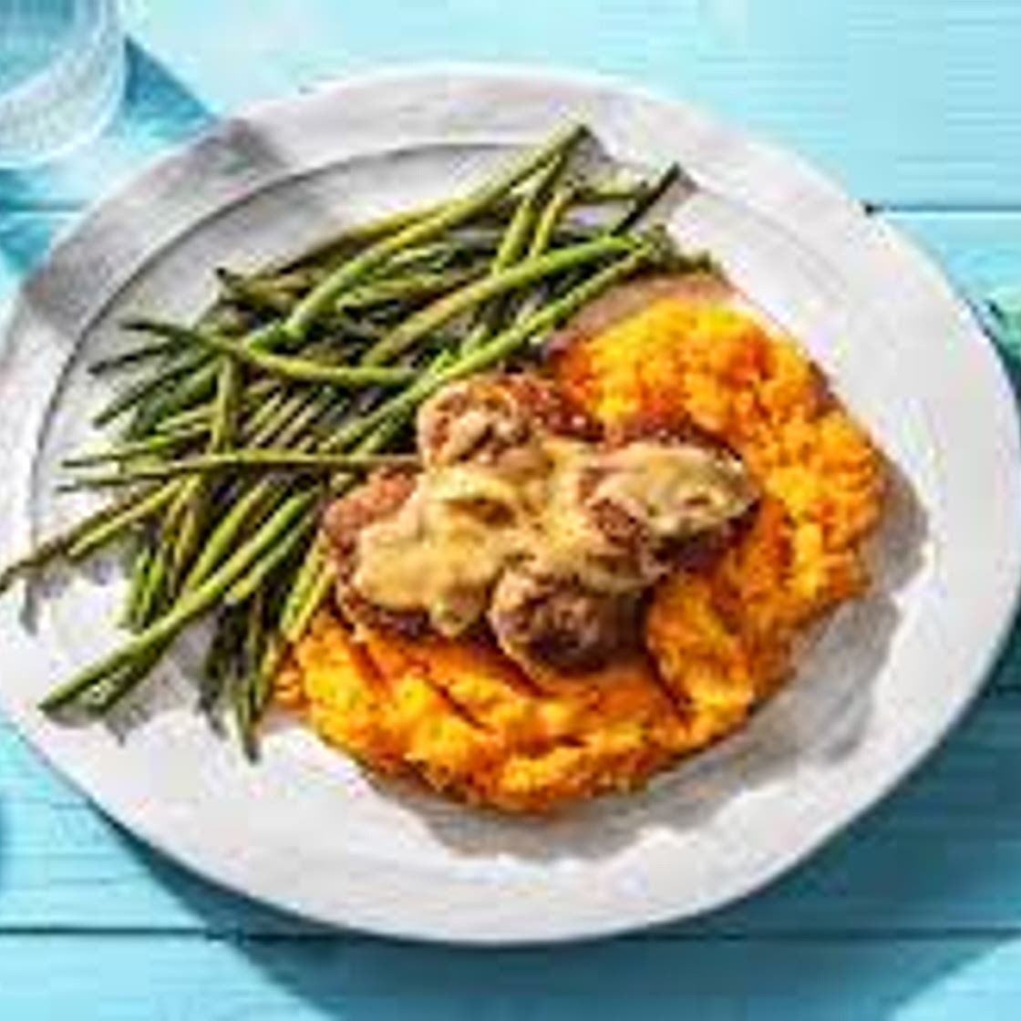 Pork & Parmesan Patties with Rosemary Gravy