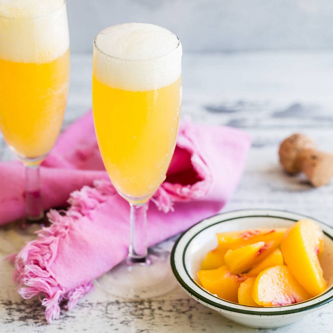Virgin Peach Bellini