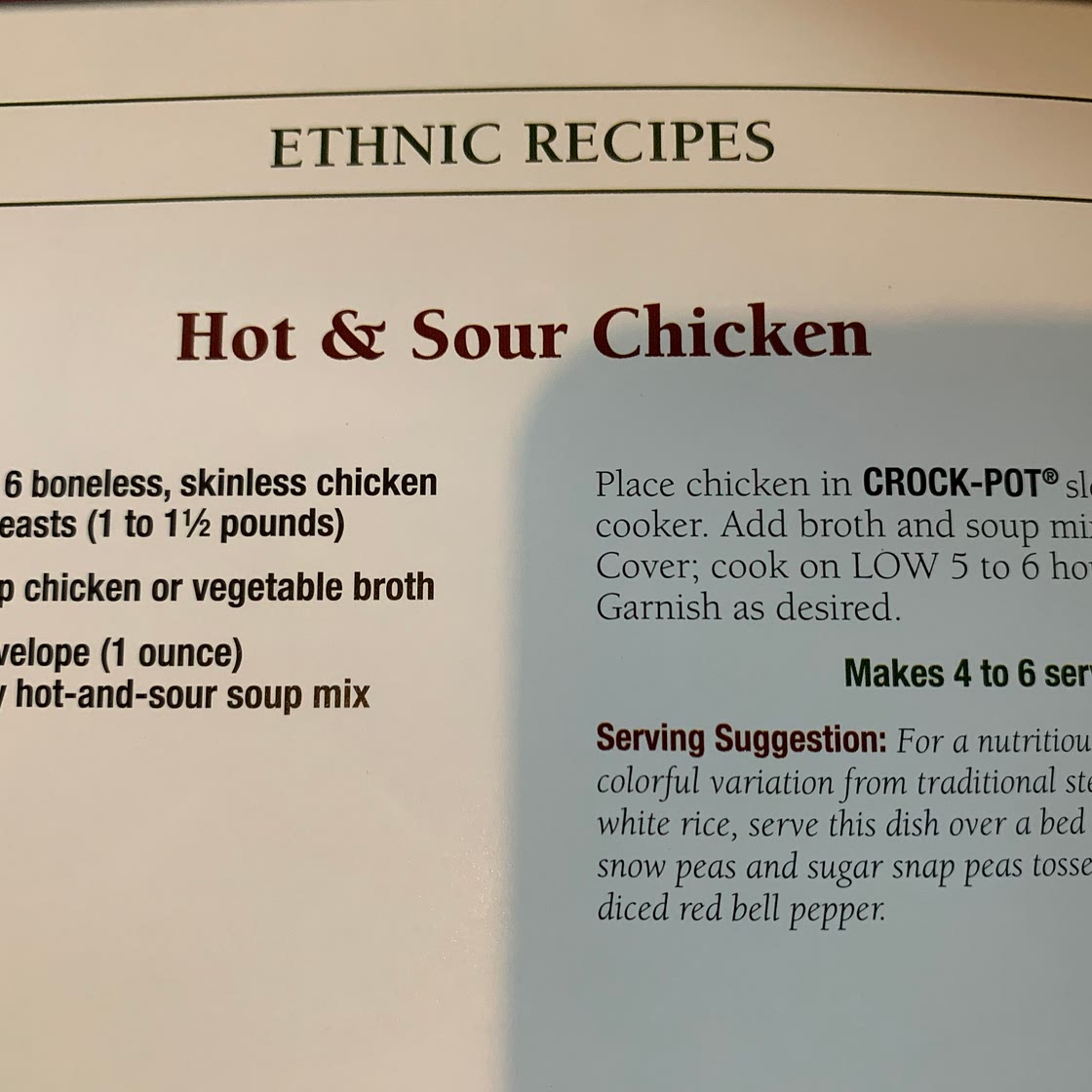 Hot and Sour Chicken