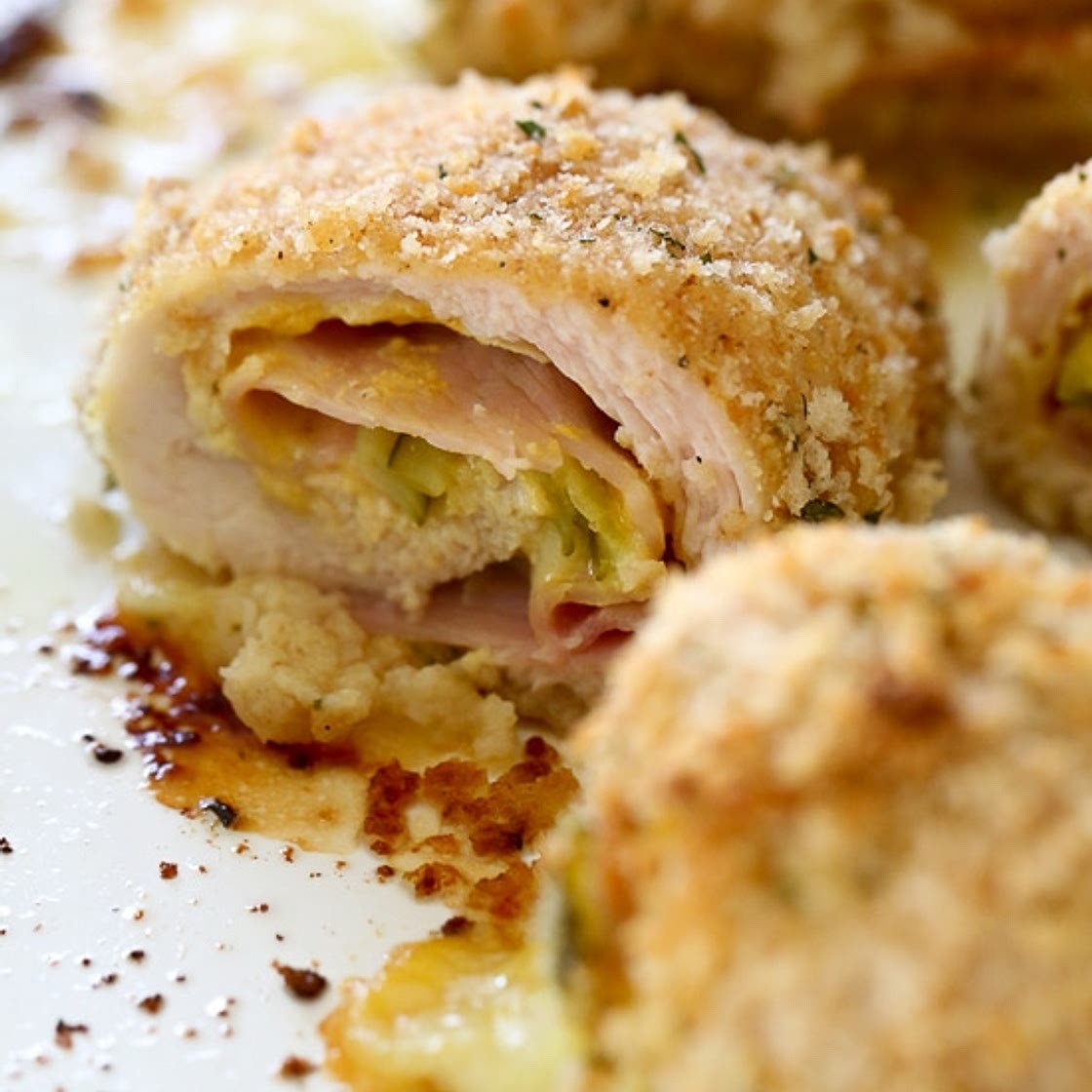 Pickle Ham and Swiss Chicken Roll Ups (Cuban Chicken)