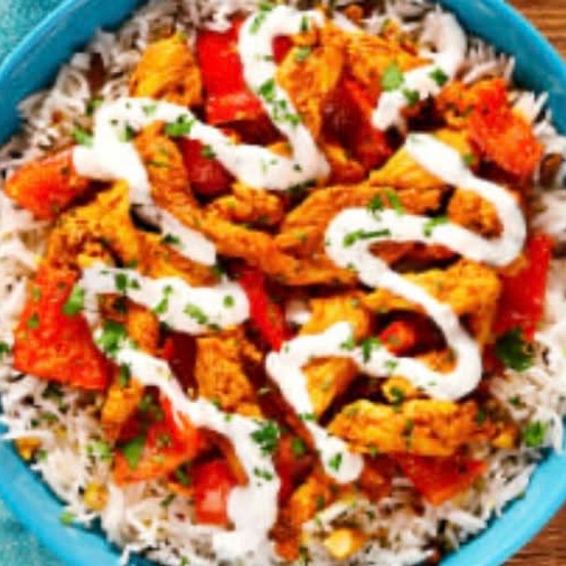 Street-Cart-Style Chicken Shawarma Bowl