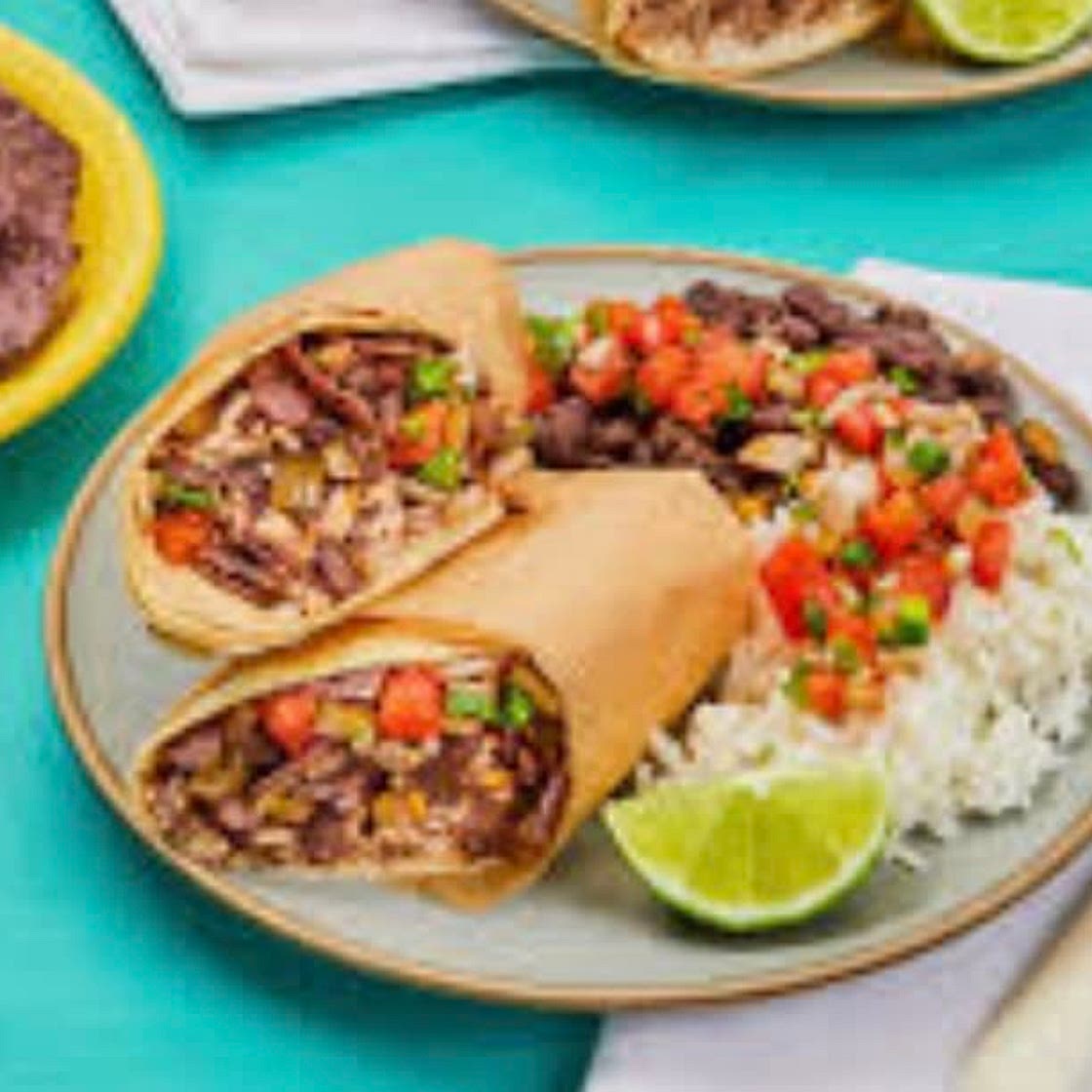 Black Bean & Blue Corn Crunch Burritos 