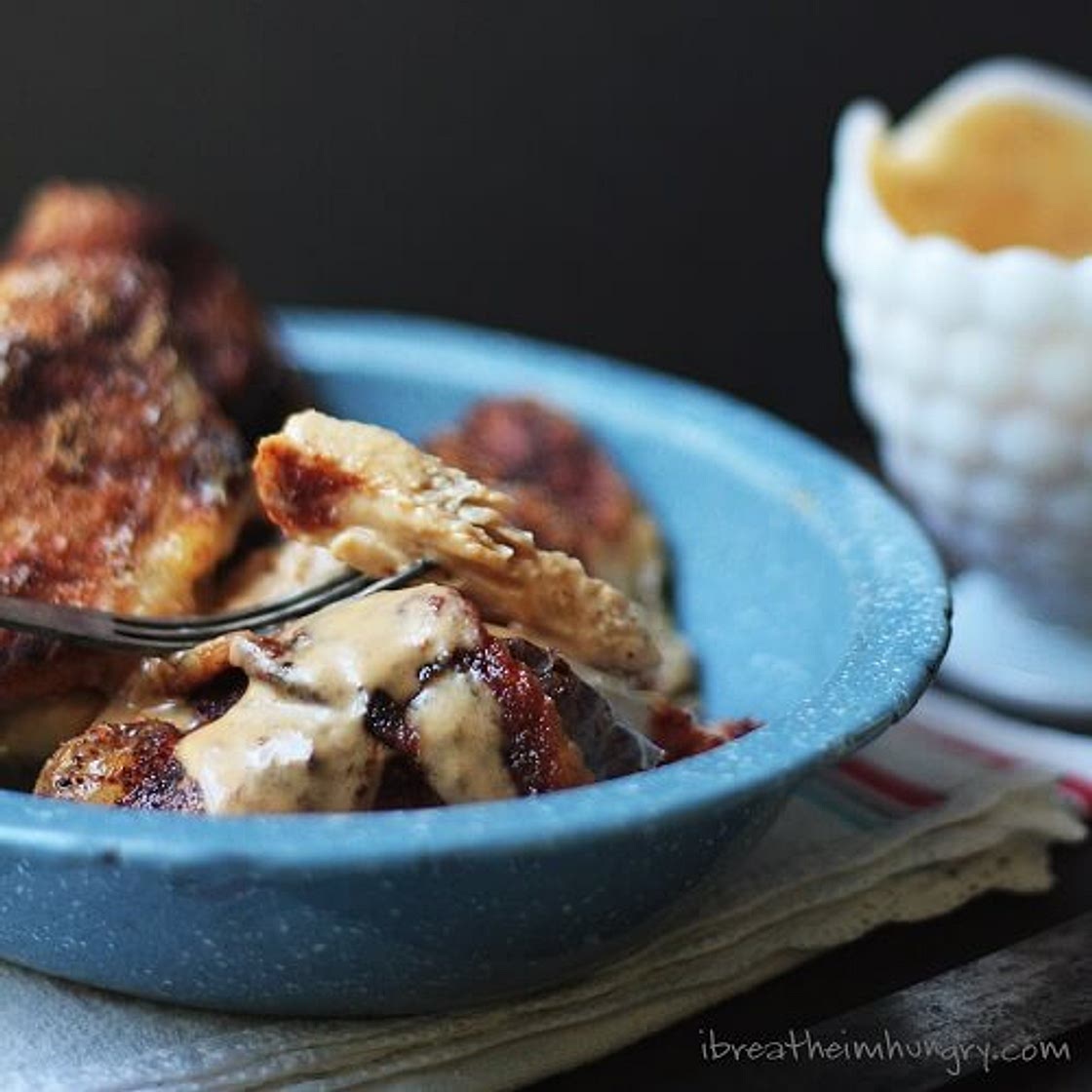Easy Chicken Paprika w/ Sour Cream Gravy (Low Carb and Gluten Free)