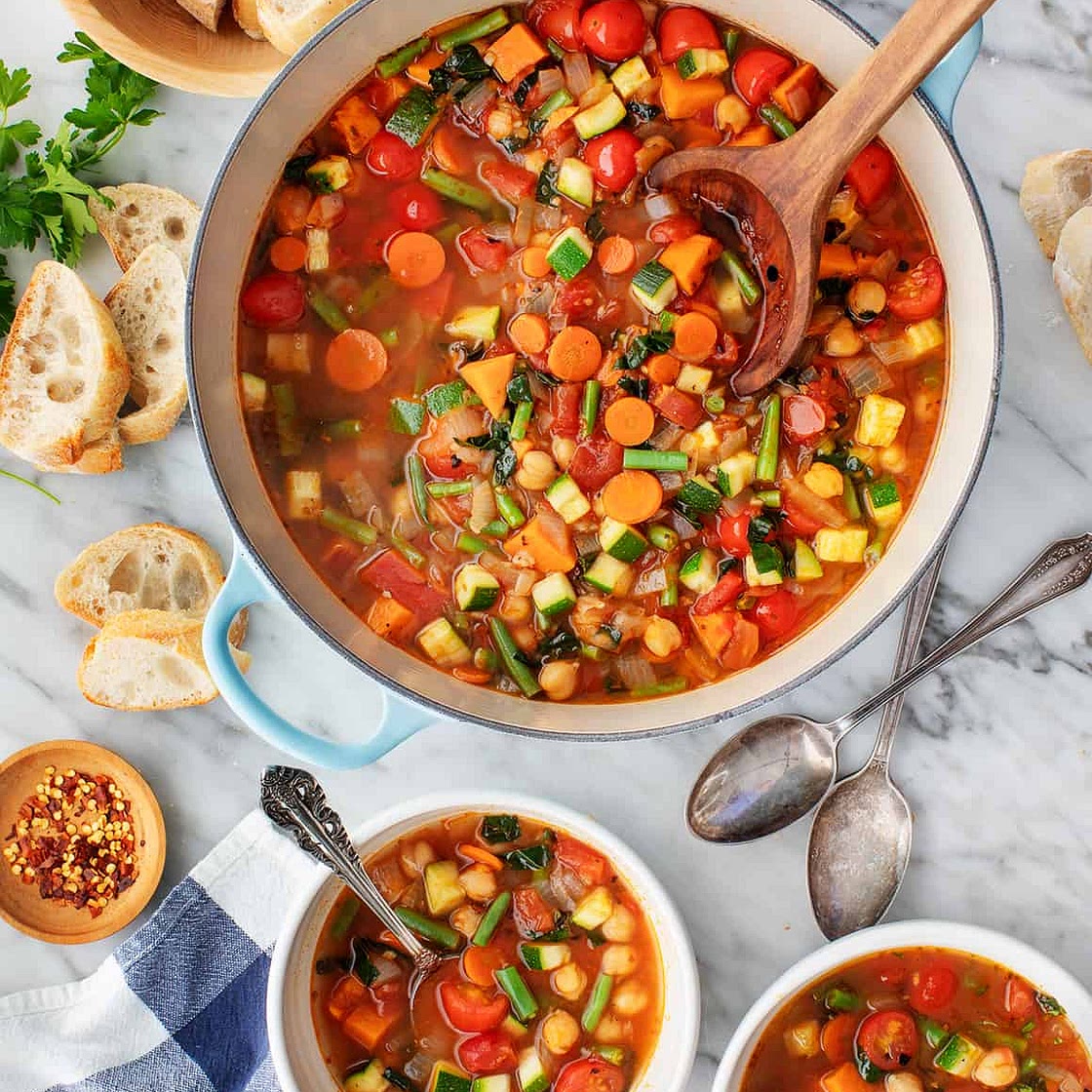 Many-Veggie Vegetable Soup