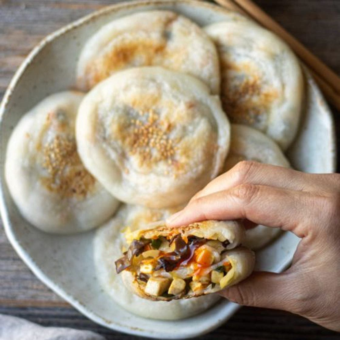 Pan-fried Mochi Bun