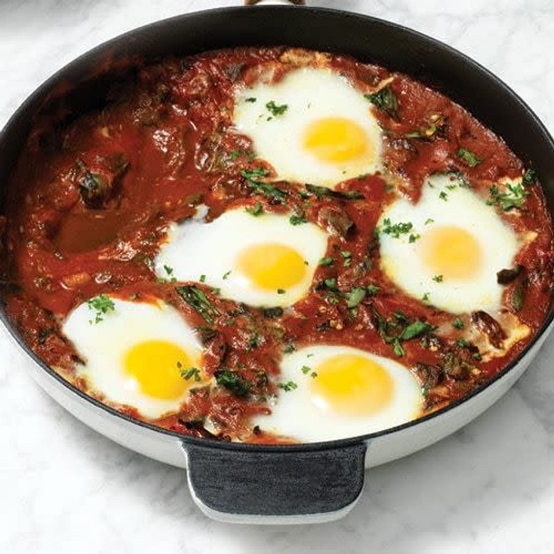 Baked Eggs in Marinara