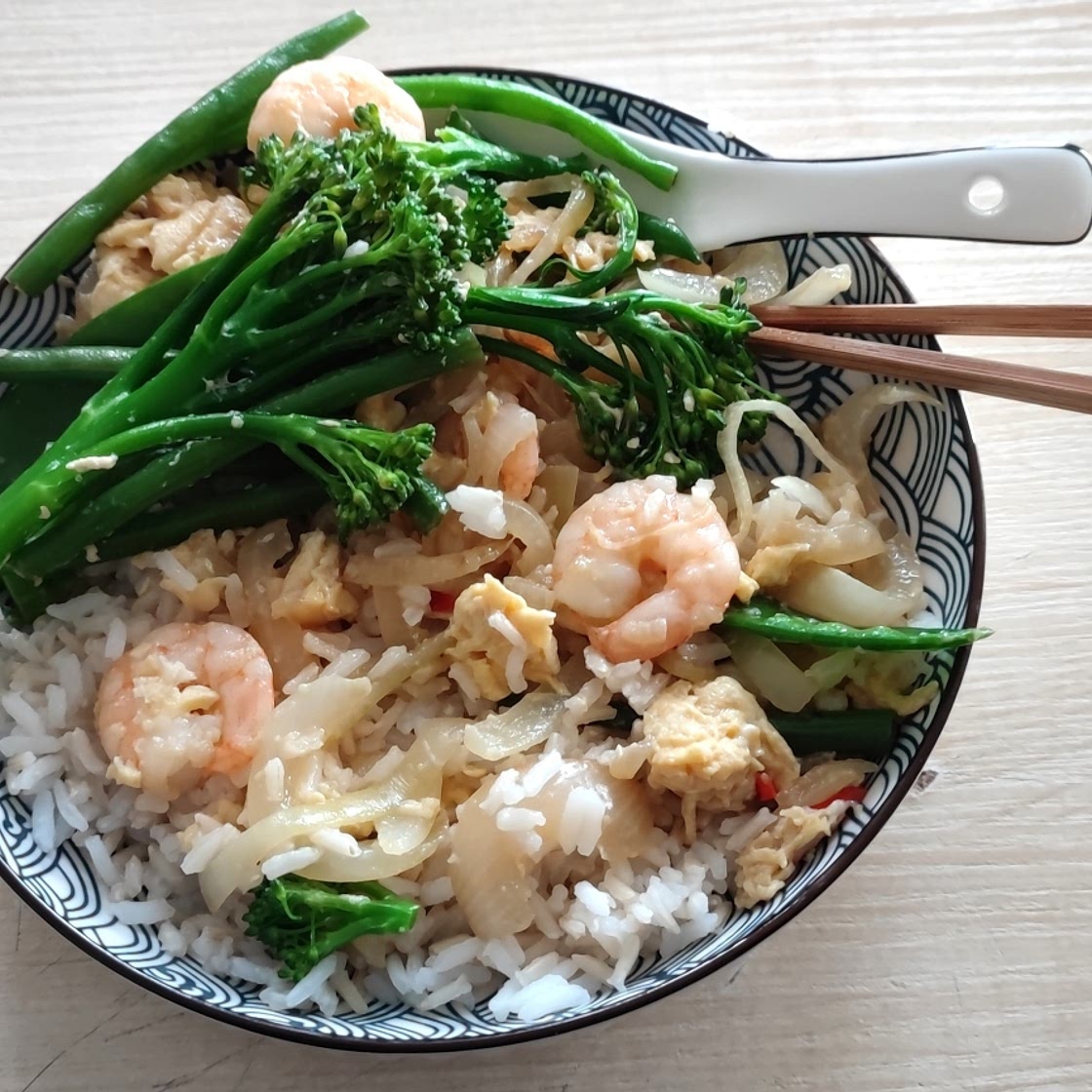 shrimp and onion sitr fry