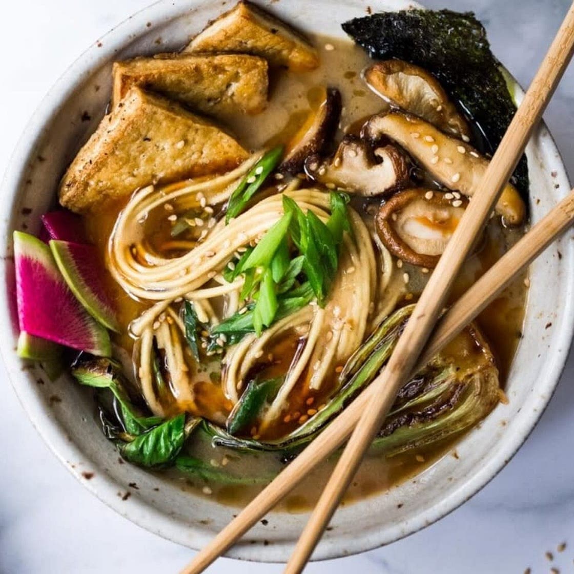 Ramen with dashi