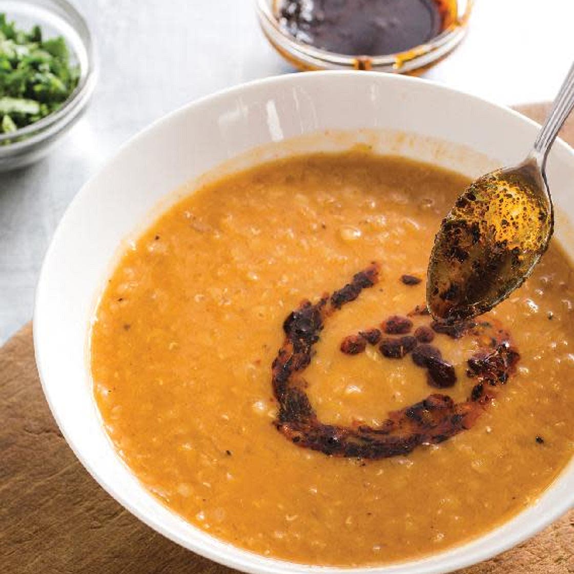 *0286kcal[9.0][9/10]* Red Lentil Soup with North African Spices
