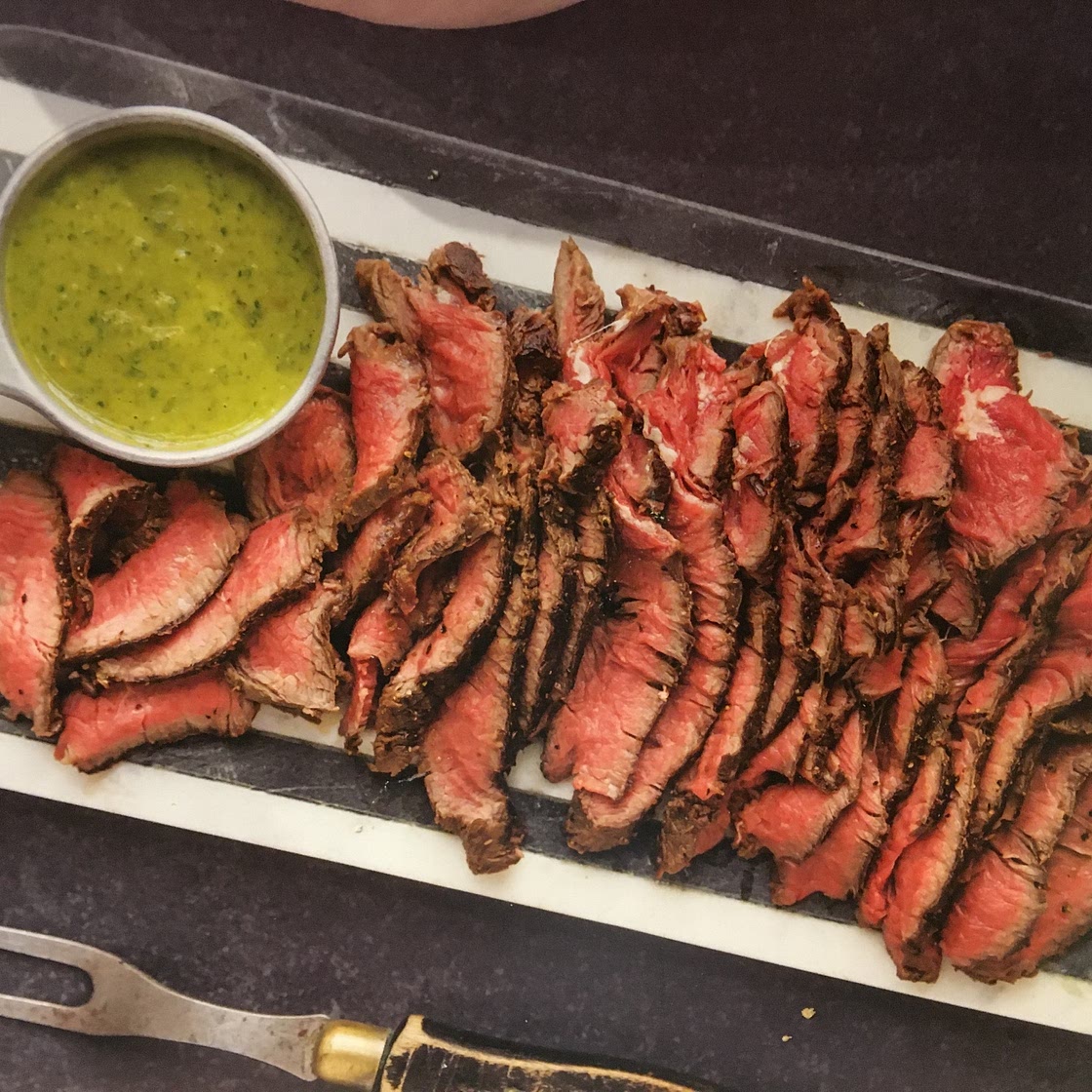 London Broil with Chimichurri Sauce