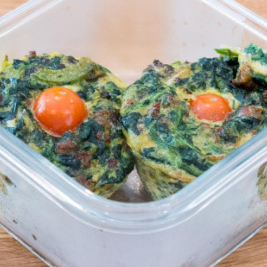 Keto Spinach and Sausage Breakfast Muffins
