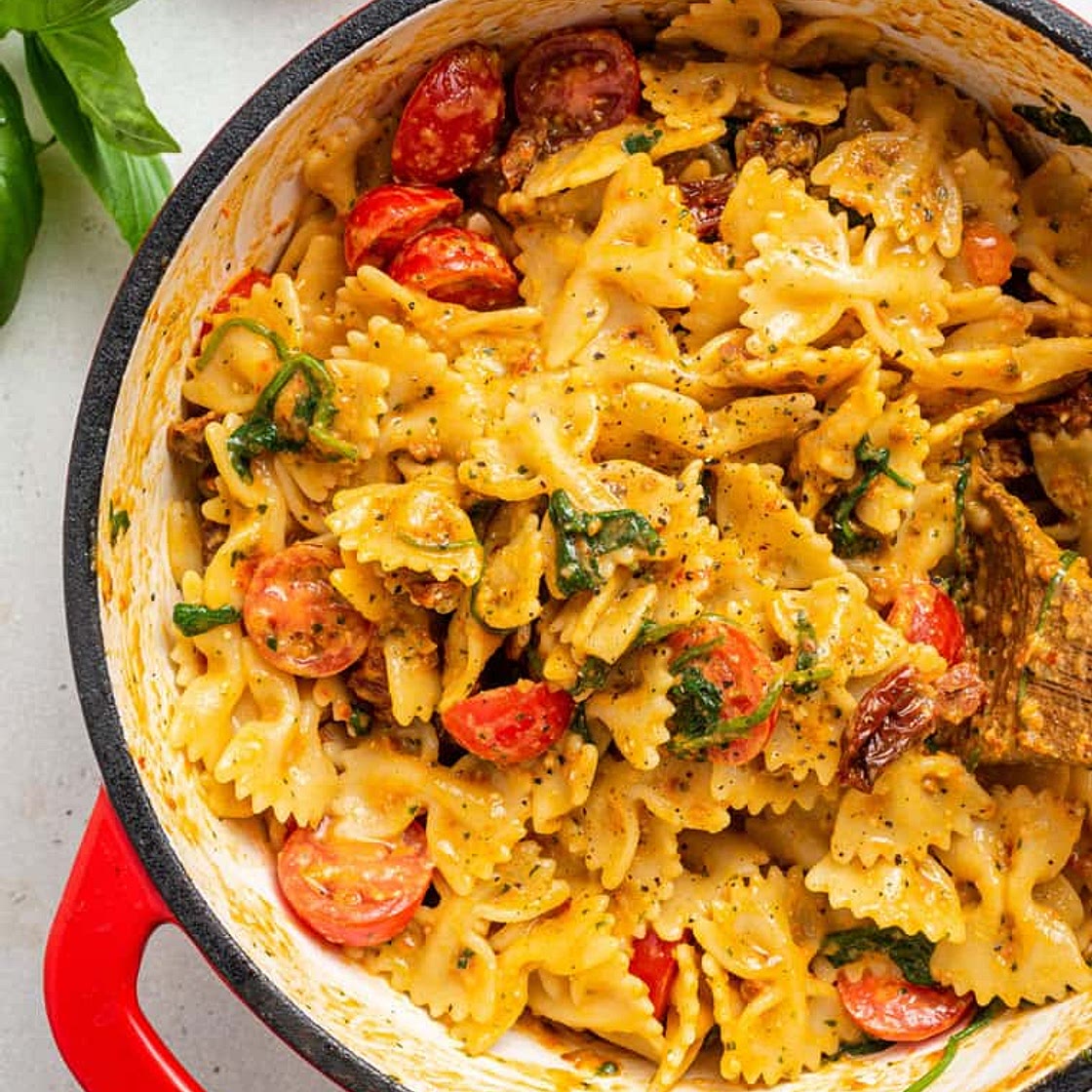 Sun Dried Tomato Pesto Pasta