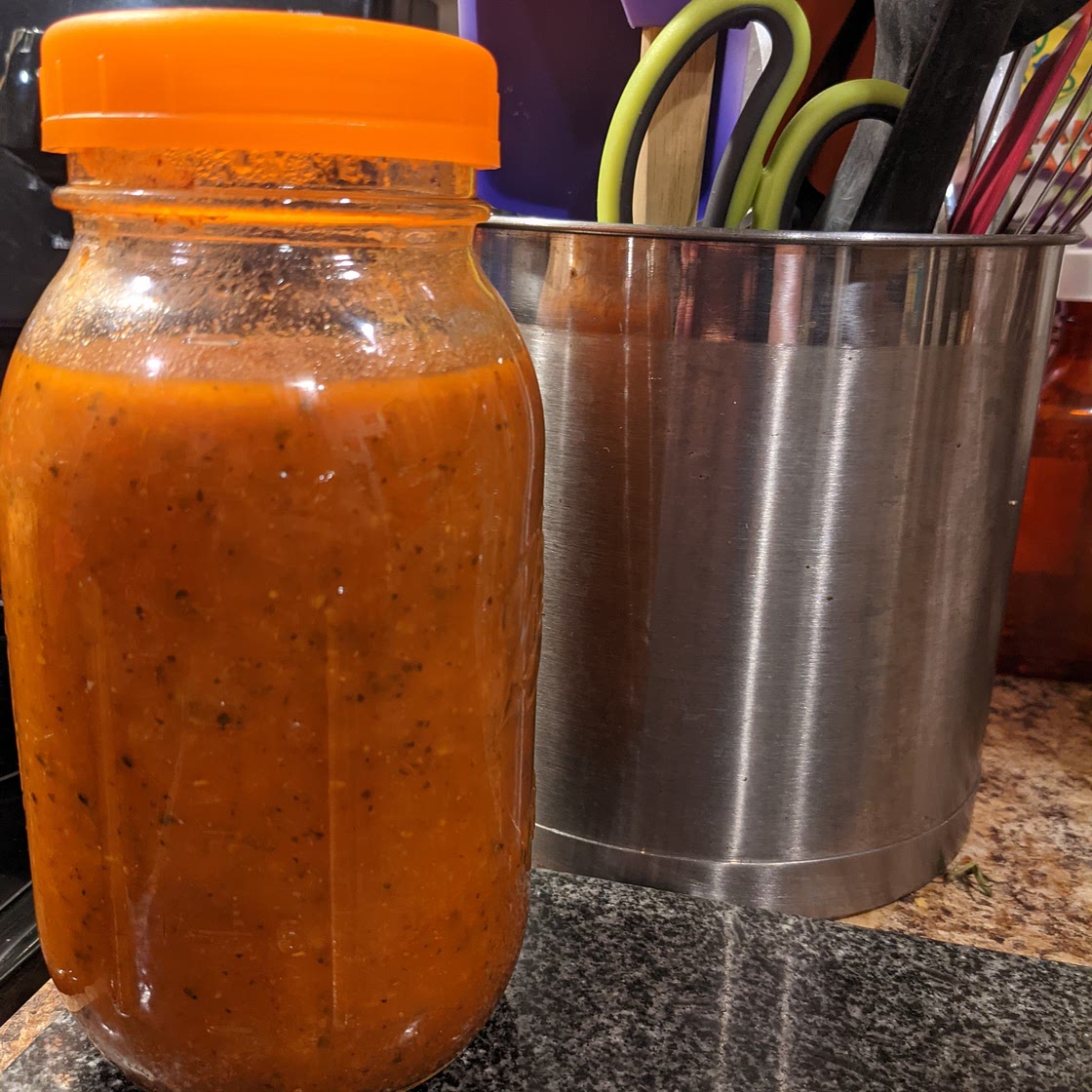 Melina's roasted vegetable pasta sauce