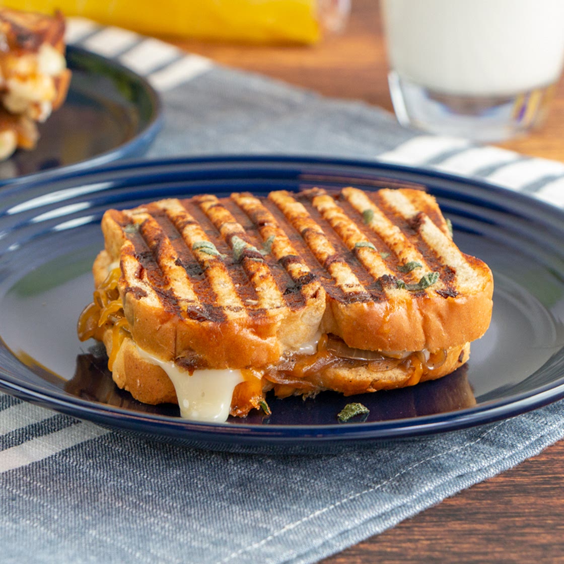 Caramelized Onion and Apple Panini
