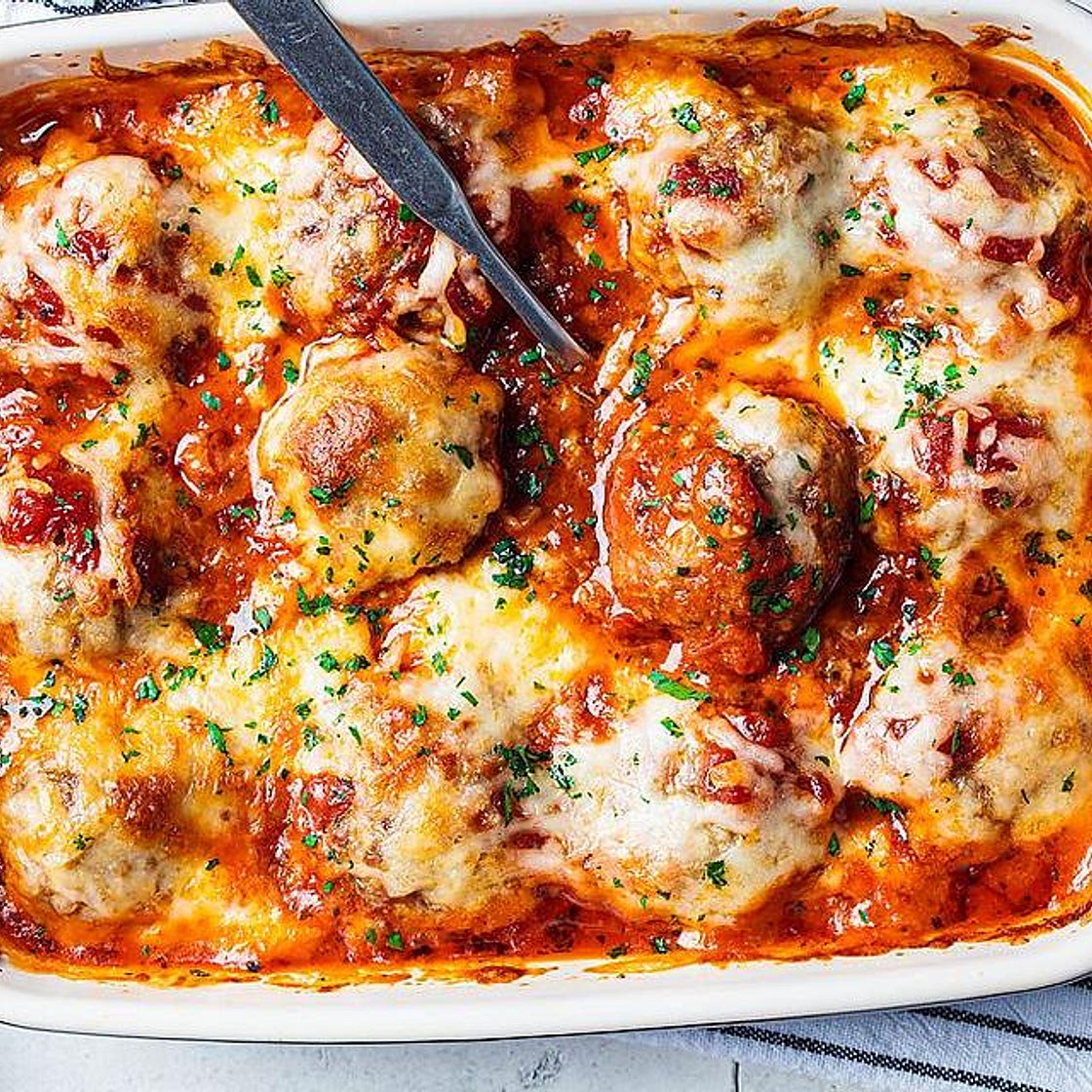 Cheesy Ground Beef Meatball Casserole Recipe Is Chef Approved