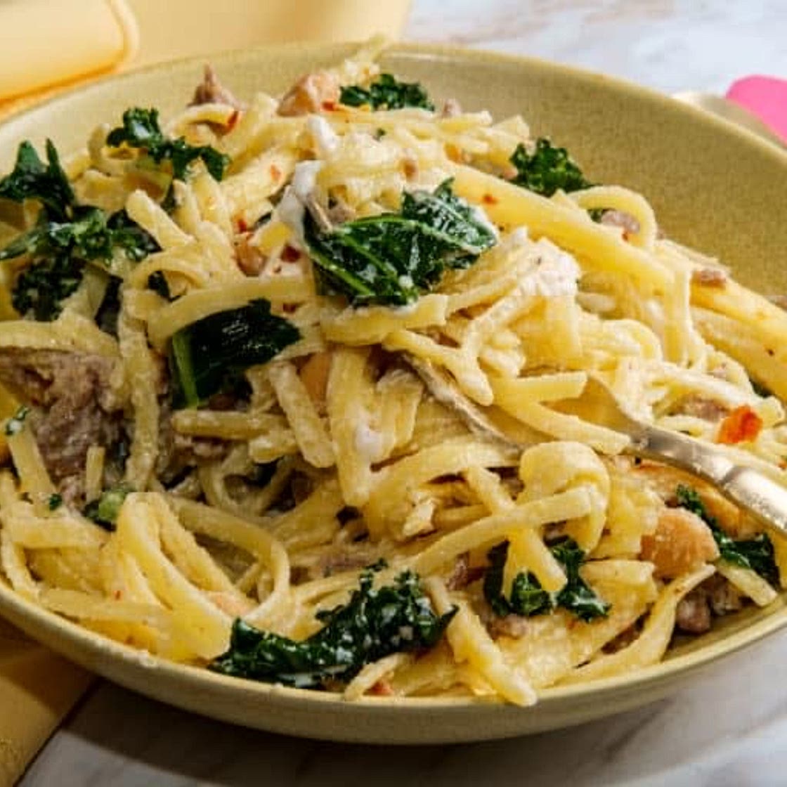 Vegan Lemon “Ricotta” pasta