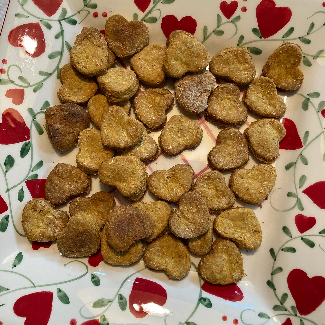 Peanut Butter and Pumpkin Dog Treats