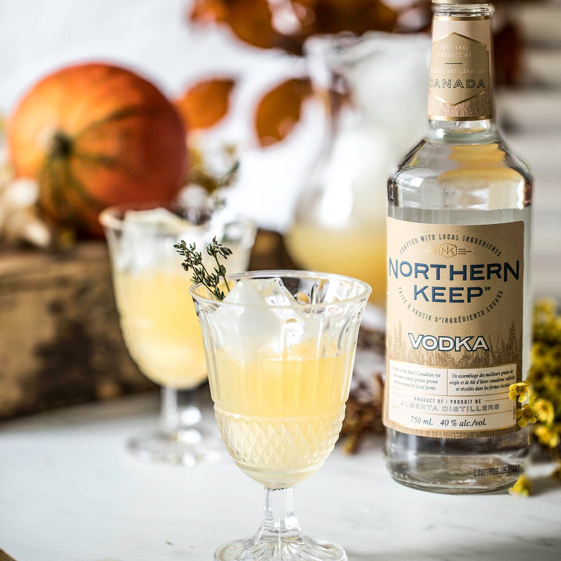 Smoked Pear Vodka Punch