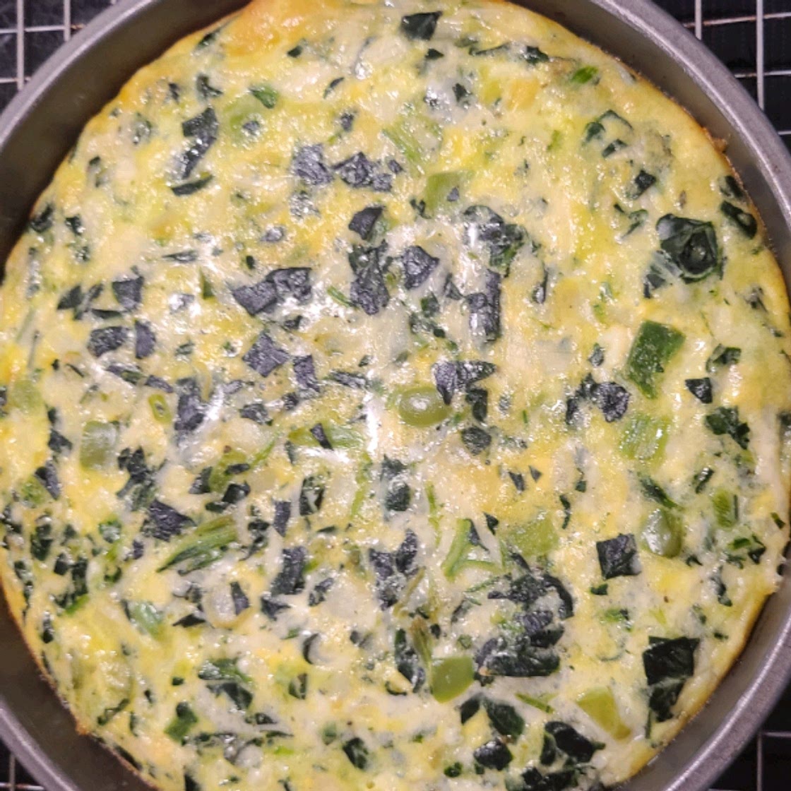 Crustless Spinach Quiche
