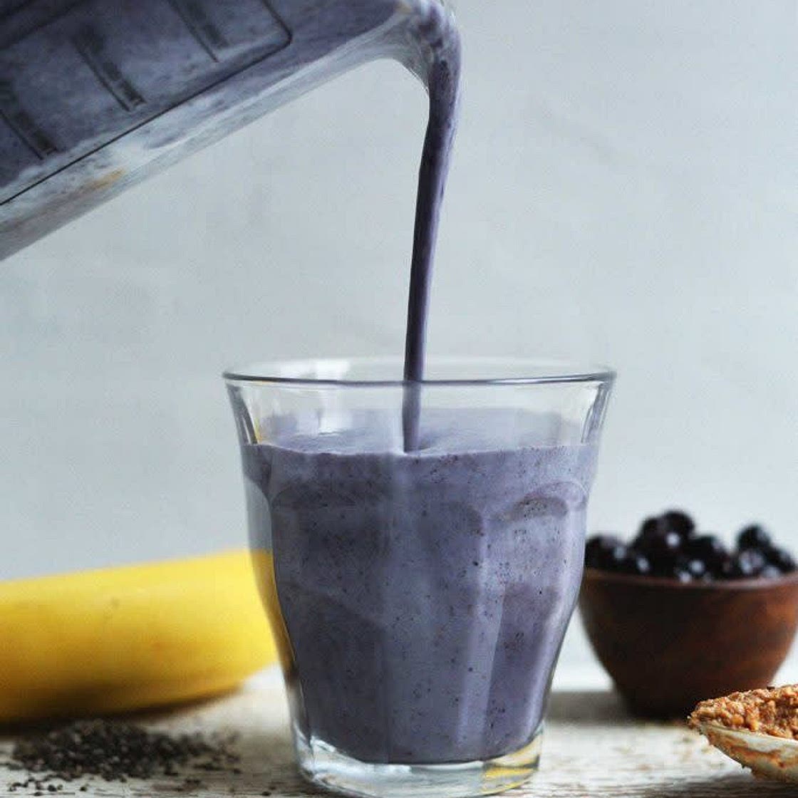 Blueberry Almond Butter Smoothie
