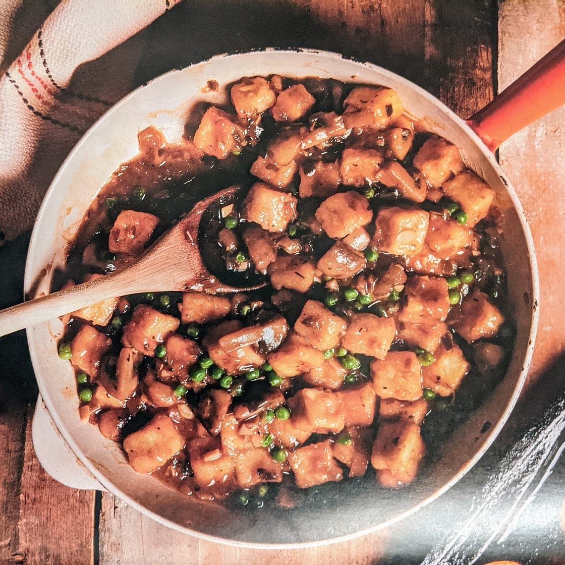 Tofu champignon poireaux à l'érable