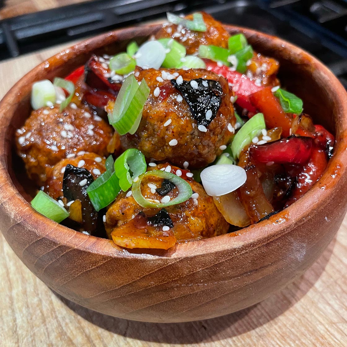 Crispy Chilli Meatballs