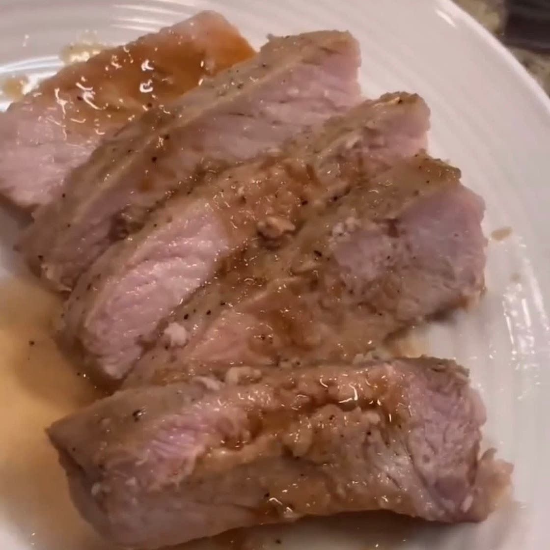Marinated pork chops 