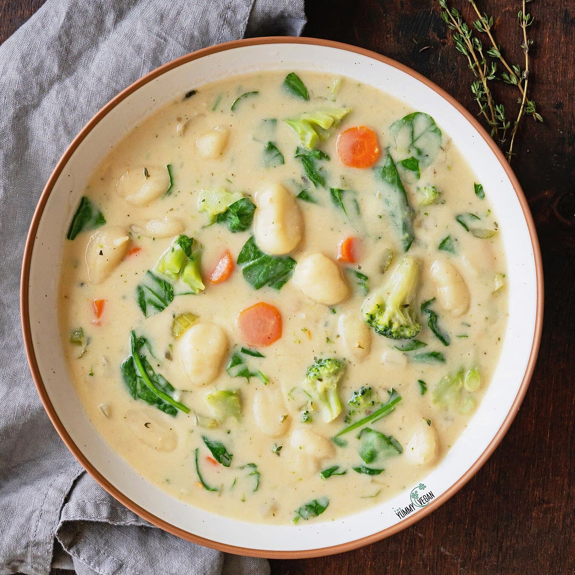 Creamy Vegetable Gnocchi Soup — The Yummy Vegan