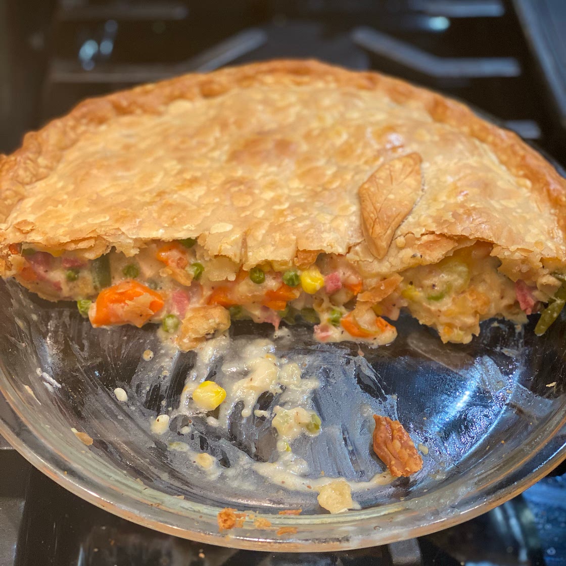 Dad's Leftover Turkey Pot Pie