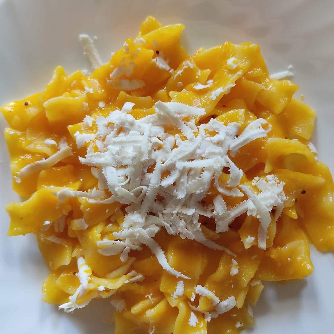 Mafalde corte con zucca e ricotta salata